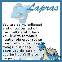 I am a Lapras!