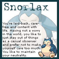 I am a Snorlax!