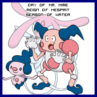 The Day of Mr. Mime in the Reign of Mesprit, Season of Water