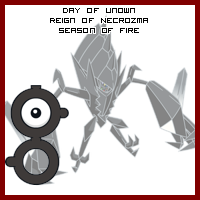 The Day of Unown in the Reign of Necrozma, Season of Fire