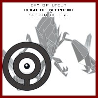 The Day of Unown in the Reign of Necrozma, Season of Fire