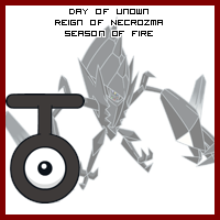 The Day of Unown in the Reign of Necrozma, Season of Fire