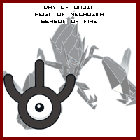 The Day of Unown in the Reign of Necrozma, Season of Fire