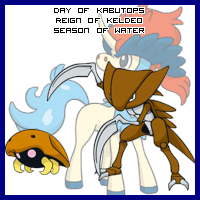 The Day of Kabutops in the Reign of Keldeo, Season of Water