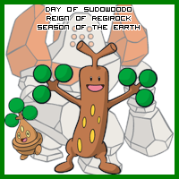 The Day of Sudowoodo in the Reign of Regirock, Season of the Earth